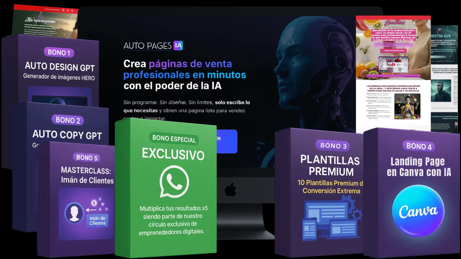 AUTO PAGES IA package contents on various devices